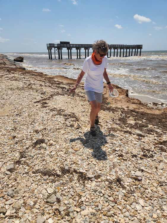 searching for sea glass